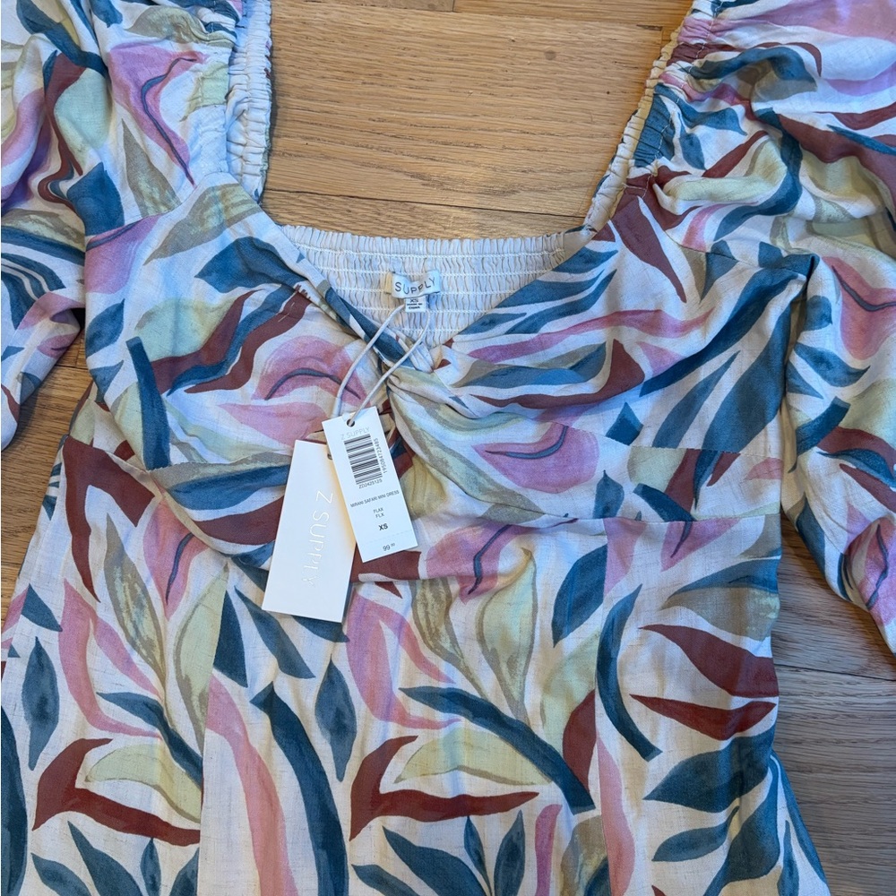 Z Supply Mirani Safari Flax Mini Dress - Size XS - Picture 5 of 5